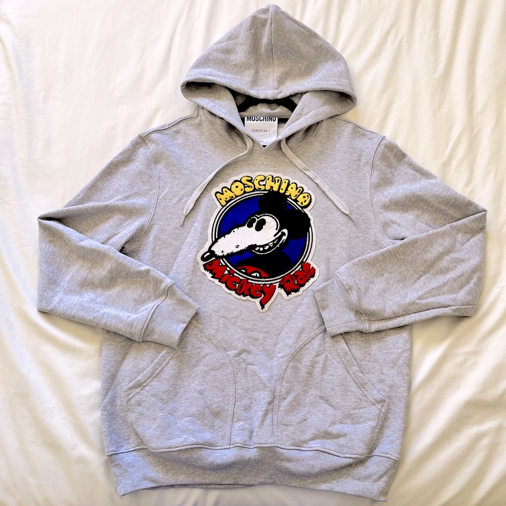 Brand New***MOSCHINO COUTURE - MICKEY RAT SWEATER HOODIE-LIMITED EDITION / 2019